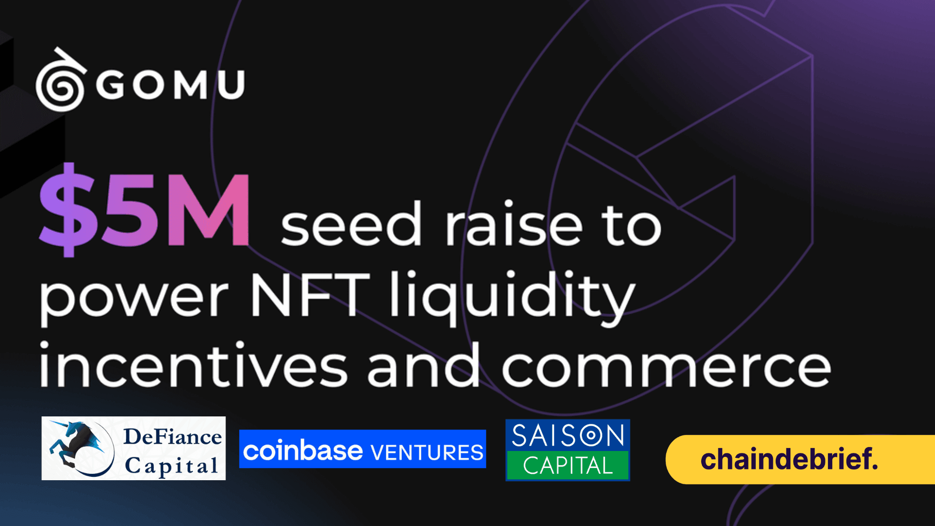 Coinbase Ventures and Defiance Capital Invests In Gomu, Could Possibly Solve NFT's Liquidity Issue