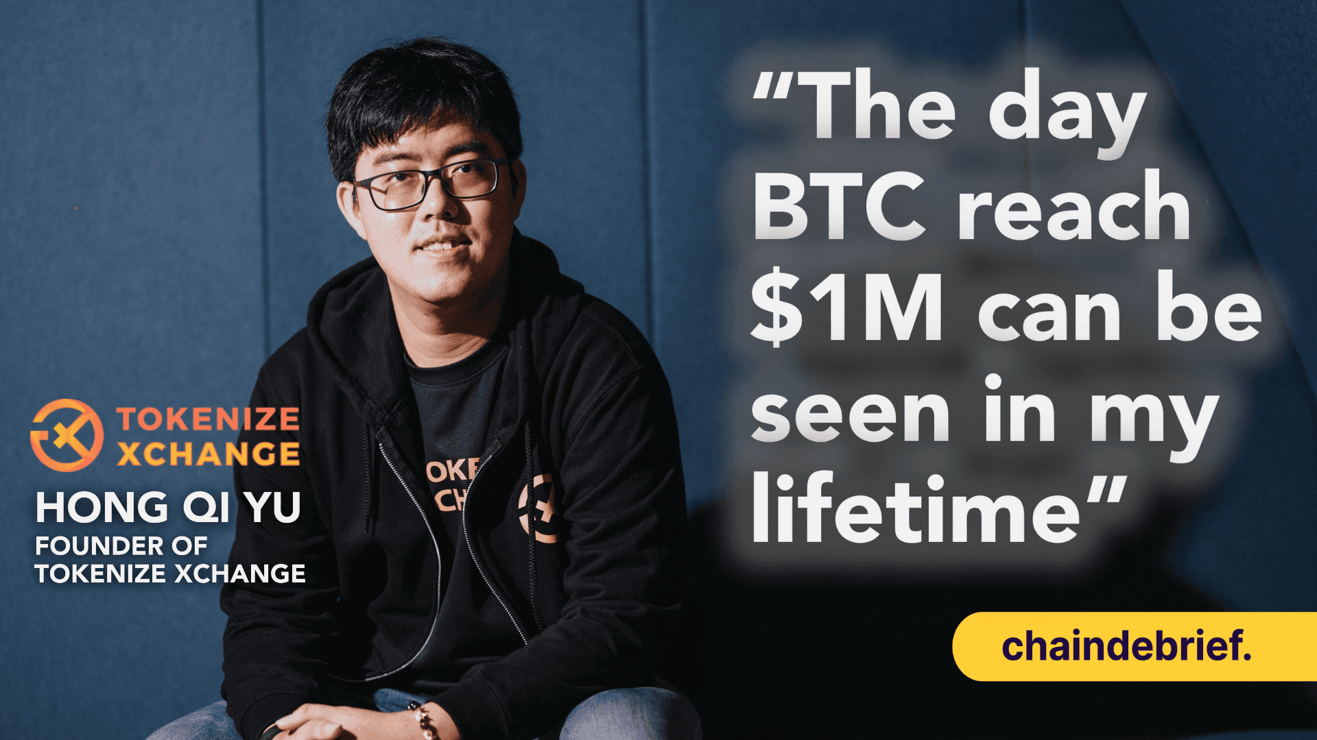 Hong Qi Yu Of Tokenize Xchange Talks About Crypto Regulations, Narratives And His Future Plans