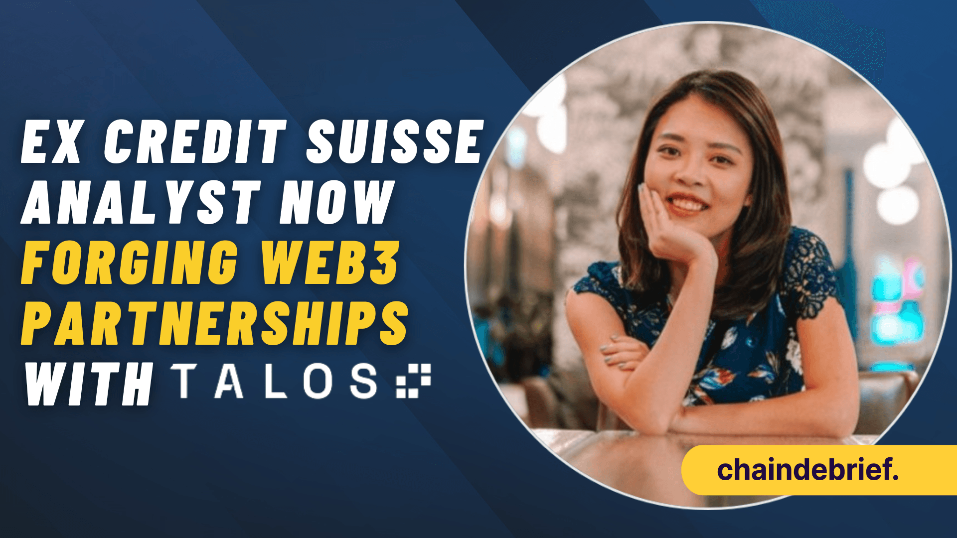 Pamela Lee Of Talos Talks About The Future For Institutions In Web3