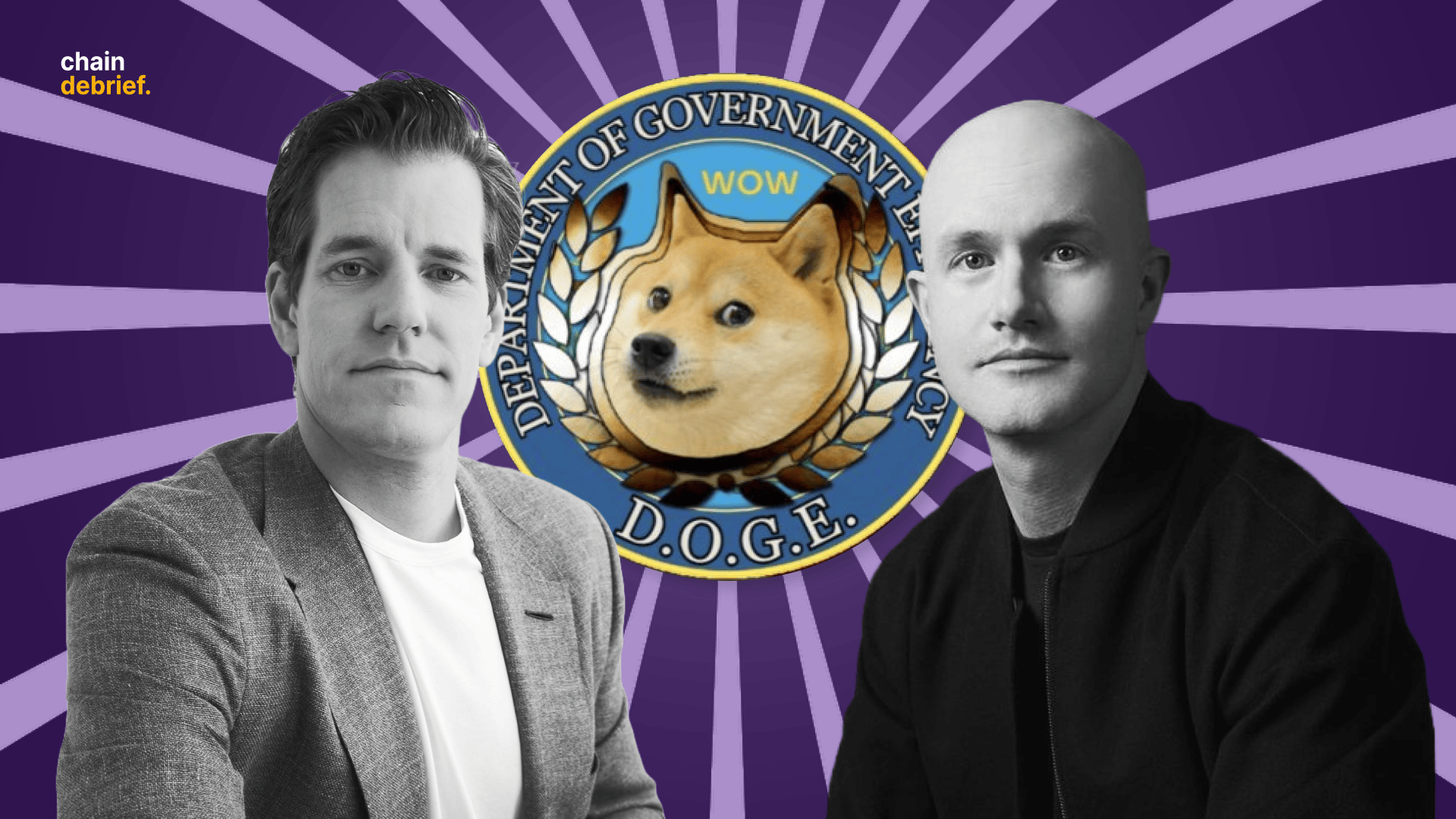 Coinbase and Gemini Execs Back Elon Musk's D.O.G.E Initiative to Curb Government Spending